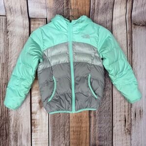 The North Face Girls Puffer Jacket Hooded Winter Outdoor Insulated Girls Small